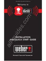 Preview for 1 page of Weber iGrill 3 Installation And Quick Start Manual