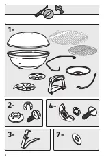 Предварительный просмотр 2 страницы Weber Jumbo Joe Assembly Manual