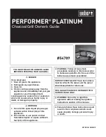 Предварительный просмотр 1 страницы Weber Performer Platinum 54789 Owner'S Manual