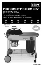 Weber PERFORMER PREMIUM GBS Owner'S Manual предпросмотр