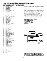 Предварительный просмотр 19 страницы Weber Platinum 2200 Operating Manual