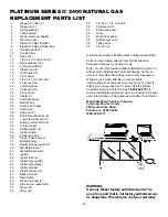 Предварительный просмотр 23 страницы Weber Platinum 2200 Operating Manual