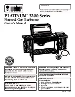 Weber PLATINUM 3200 Series Owner'S Manual preview