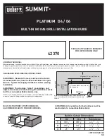 Preview for 1 page of Weber PLATINUM 42370 Installation Manual