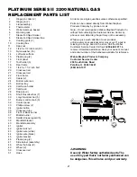 Предварительный просмотр 21 страницы Weber Platinum I 3400 NG Operating Manual