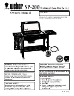 Weber SP 200 NG Owner'S Manual preview