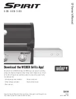 Предварительный просмотр 1 страницы Weber SPIRIT E-215 Owner'S Manual