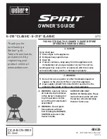 Weber Spirit E210 CLASSIC Owner'S Manual предпросмотр