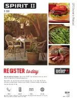 Preview for 1 page of Weber Spirit II E310 User Manual