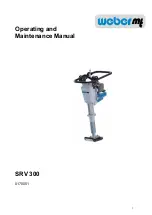 Предварительный просмотр 1 страницы Weber SRV 300 Operating And Maintenance Manual