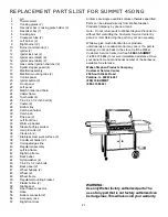 Предварительный просмотр 21 страницы Weber Summit 4 BURNER Operating Manual