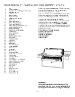 Предварительный просмотр 29 страницы Weber Summit 4 BURNER Operating Manual