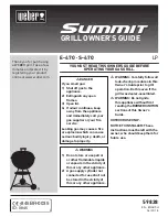 Weber Summit E 470 Owner'S Manual предпросмотр