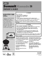 Preview for 1 page of Weber Summit Kamado S6 Owner'S Manual