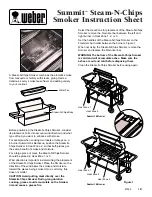 Weber Summit Steam-N-Chips Smoker Instruction Sheet предпросмотр