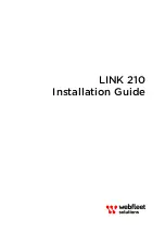 Preview for 1 page of Webfleet LINK 210 Installation Manual