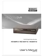 WebGate HD1600F-PDR Series User Manual предпросмотр