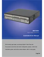 WebGate MH1600H Installation & User Manual предпросмотр