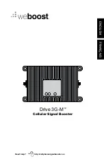 Preview for 1 page of weBoost Drive 3G-M SmarTech III 470002 Installation Instructions Manual