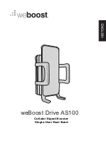 Preview for 1 page of weBoost Drive AS100 Manual