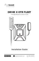 weBoost DRIVE X OTR FLEET Installation Manual preview