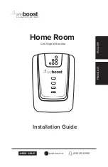 Preview for 1 page of weBoost Home Room 460020 Installation Manual