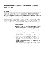 Preview for 2 page of WebSTAR DPR300 Series User Manual