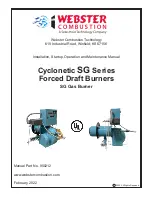 Preview for 1 page of Webster Cyclonetic SG Series Installation, Startup, Operation And Maintenance Manual