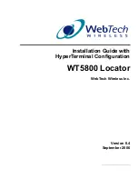 WebTech Wireless WT5800 Locator Installation Manual предпросмотр