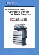 Wecan E-STUDIO202L Operator'S Manual For Basic Function preview