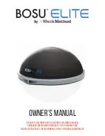 WeckMethod BOSU ELITE Owner'S Manual предпросмотр