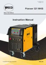 Weco Pioneer Pulse 321MKS Instruction Manual предпросмотр