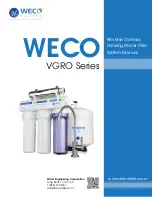 Weco VGRO Series Manual предпросмотр