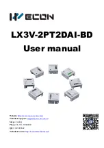 Wecon LX3V-2PT2DAI-BD User Manual предпросмотр