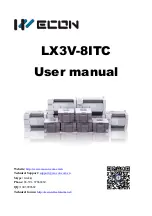 Wecon LX3V-8ITC User Manual preview