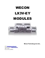 Предварительный просмотр 1 страницы Wecon LX3V-EY Series Manual