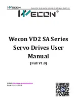 Wecon VD2 SA Series User Manual preview