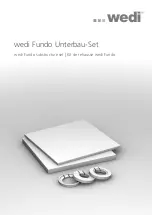 Wedi Fundo substructure set Manual предпросмотр