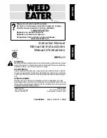 Weed Eater 115253326 Instruction Manual preview