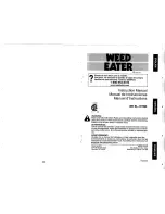 Preview for 1 page of Weed Eater 115254225 Instruction Manual