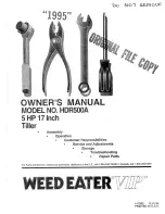 Preview for 1 page of Weed Eater 147980 Owner'S Manual