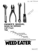 Weed Eater 154717 Owner'S Manual preview