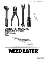Weed Eater 164789 Owner'S Manual preview