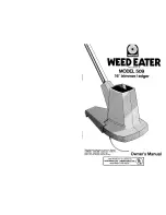 Weed Eater 509 Owner'S Manual preview