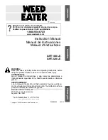 Weed Eater 530086334 Instruction Manual preview