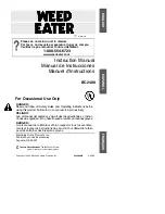 Weed Eater 530086916 Instruction Manual preview