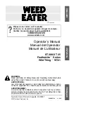 Weed Eater 530087310 Operator'S Manual preview