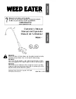 Weed Eater 530087456 Operator'S Manual preview