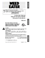 Weed Eater 530088049 Instruction Manual preview