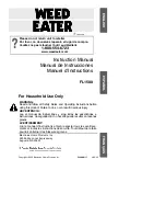 Weed Eater 530088117 Instruction Manual preview